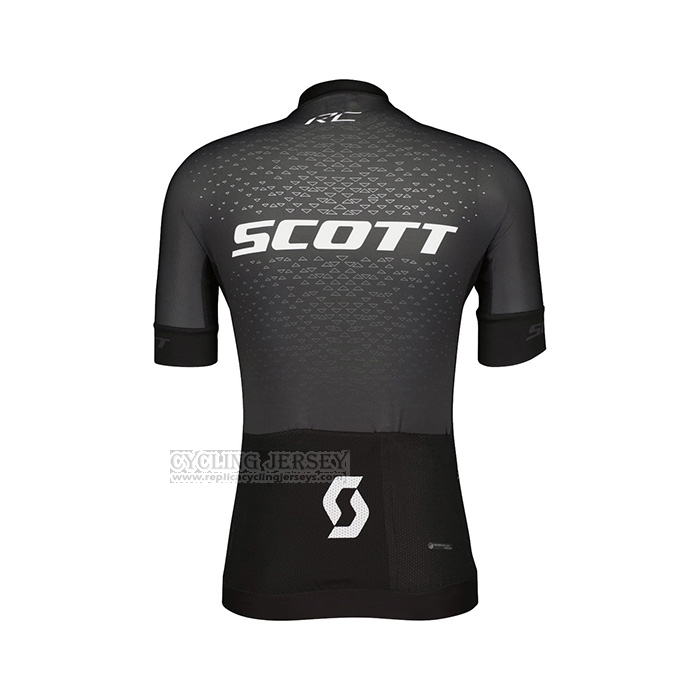 2022 Cycling Jersey Scott Black Short Sleeve and Bib Short
