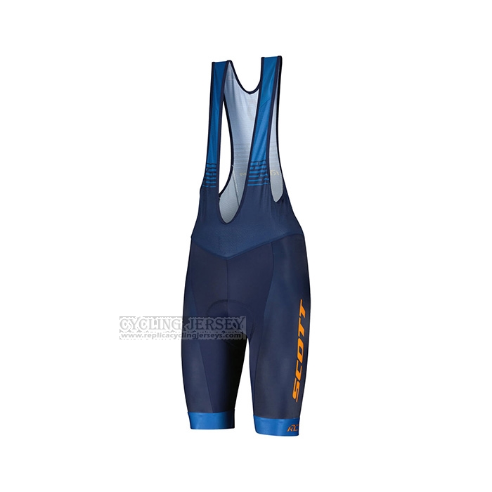 2022 Cycling Jersey Scott Blue Short Sleeve and Bib Short