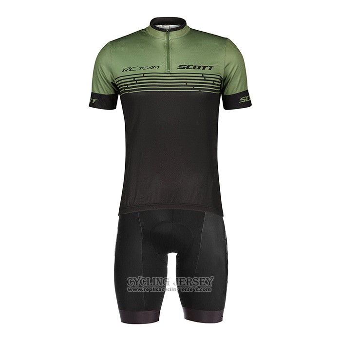 2022 Cycling Jersey Scott Green Short Sleeve And Bib Short