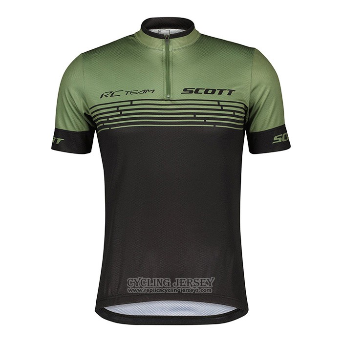 2022 Cycling Jersey Scott Green Short Sleeve And Bib Short