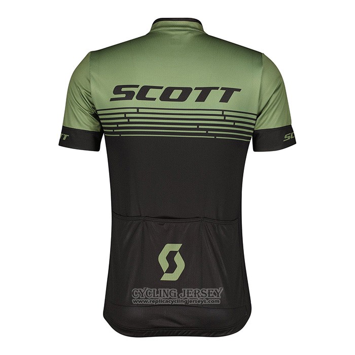 2022 Cycling Jersey Scott Green Short Sleeve And Bib Short
