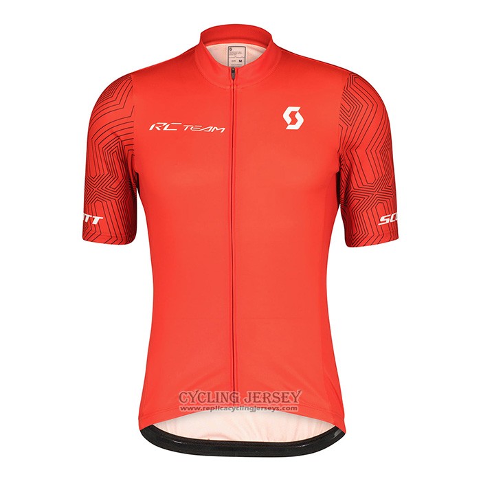 2022 Cycling Jersey Scott Red Short Sleeve And Bib Short