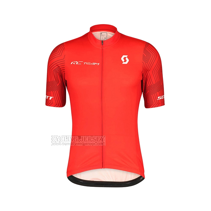 2022 Cycling Jersey Scott Red Short Sleeve and Bib Short