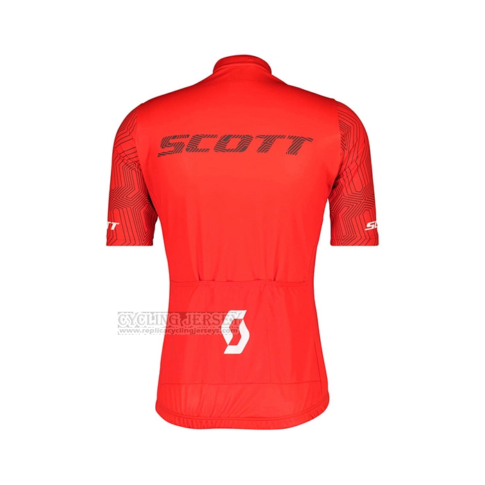 2022 Cycling Jersey Scott Red Short Sleeve and Bib Short