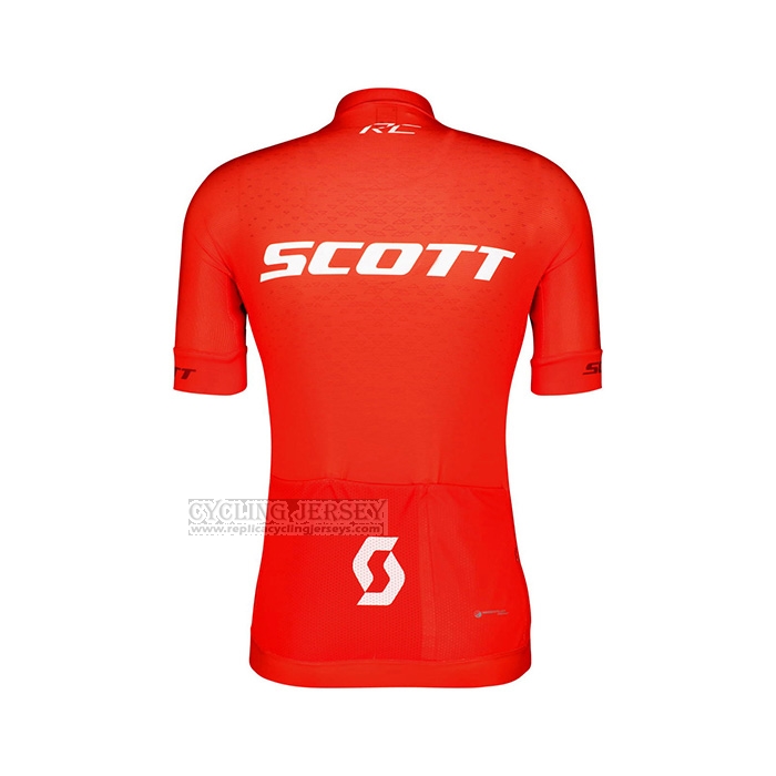 2022 Cycling Jersey Scott Red White Short Sleeve and Bib Short