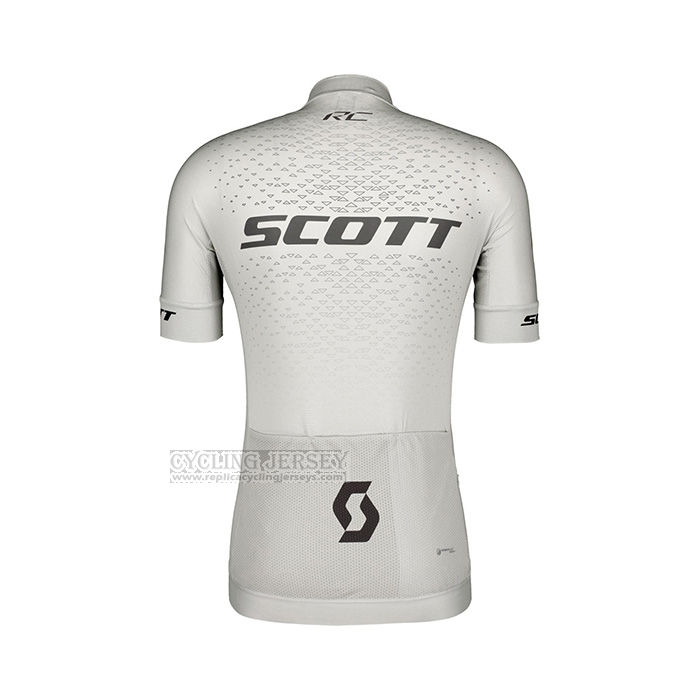 2022 Cycling Jersey Scott White Short Sleeve and Bib Short