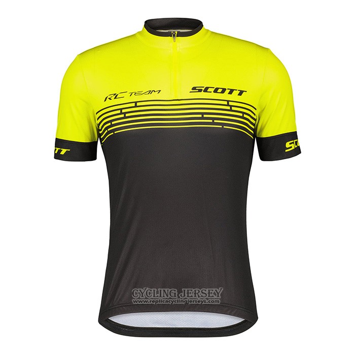 2022 Cycling Jersey Scott Yellow Short Sleeve And Bib Short