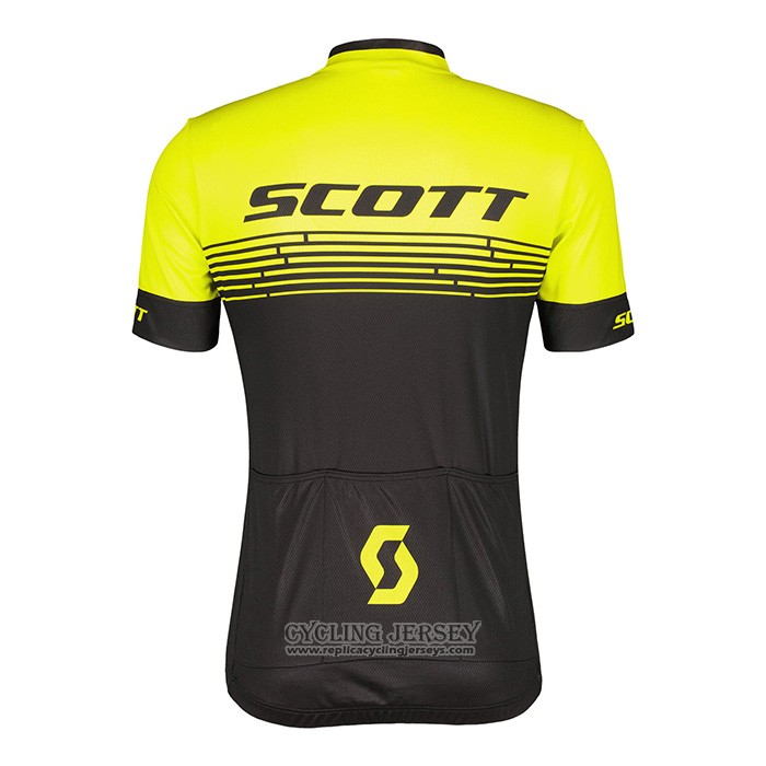 2022 Cycling Jersey Scott Yellow Short Sleeve And Bib Short