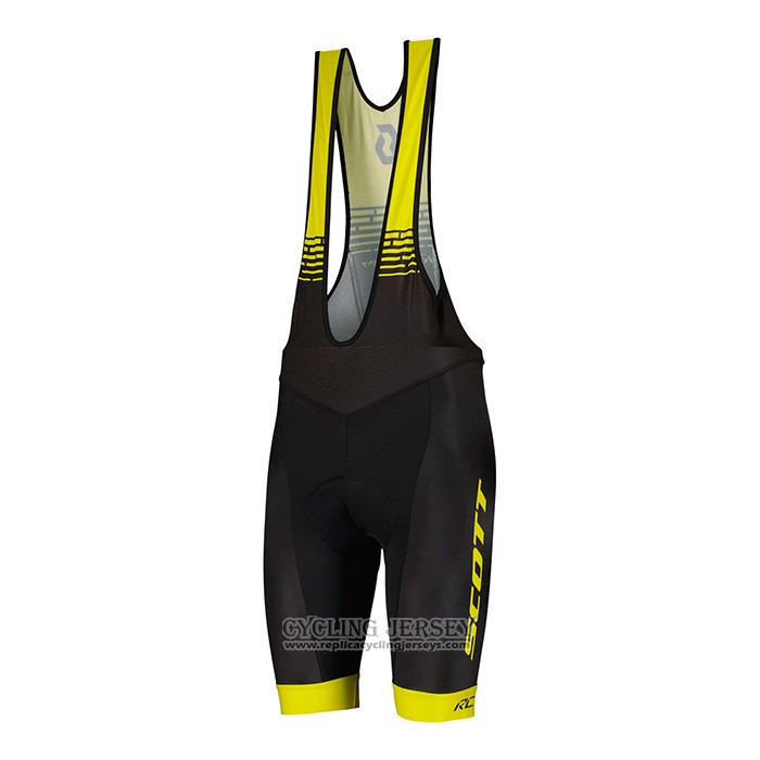 2022 Cycling Jersey Scott Yellow Short Sleeve And Bib Short