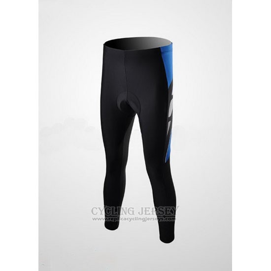 2010 Cycling Jersey Shimano Blue and Black Long Sleeve and Bib Tight