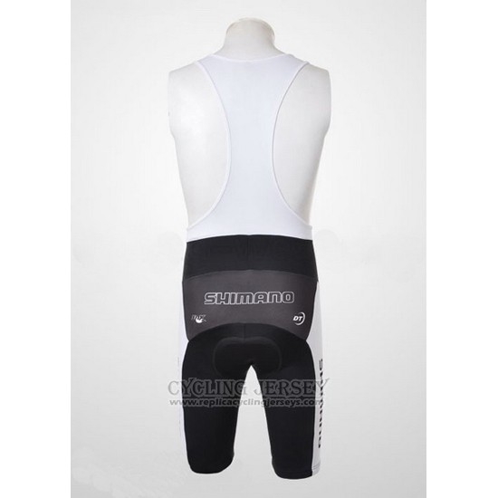 2010 Cycling Jersey Shimano Gray and Black Short Sleeve and Bib Short