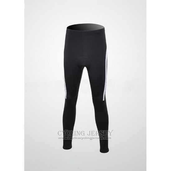 2010 Cycling Jersey Shimano White and Black Long Sleeve and Bib Tight