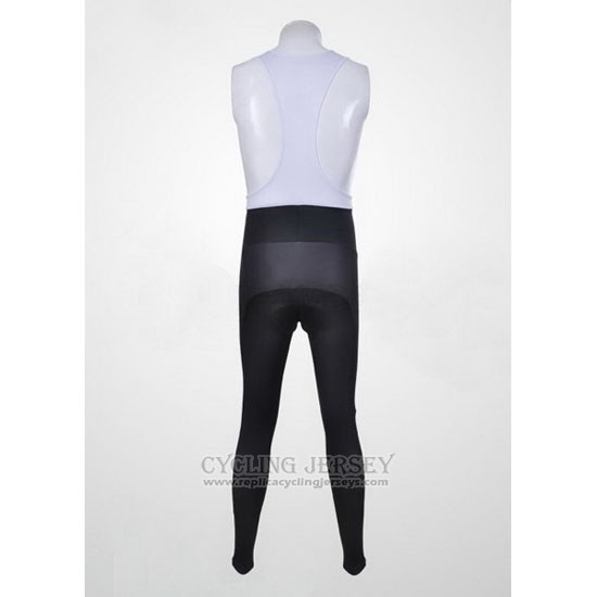 2011 Cycling Jersey Shimano Blue and White Long Sleeve and Bib Tight