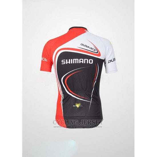 2011 Cycling Jersey Shimano Red and Black Short Sleeve and Bib Short