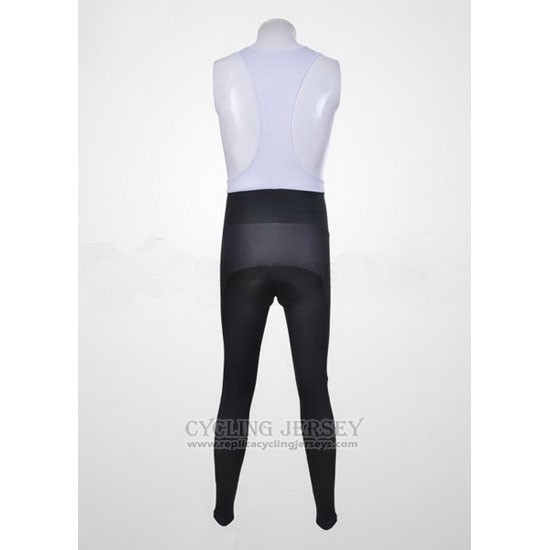 2011 Cycling Jersey Shimano White and Yellow Long Sleeve and Bib Tight