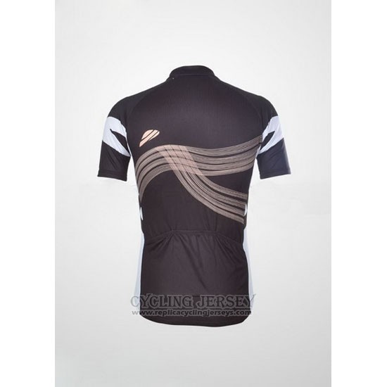 2012 Cycling Jersey Shimano Black and Orange Short Sleeve and Bib Short