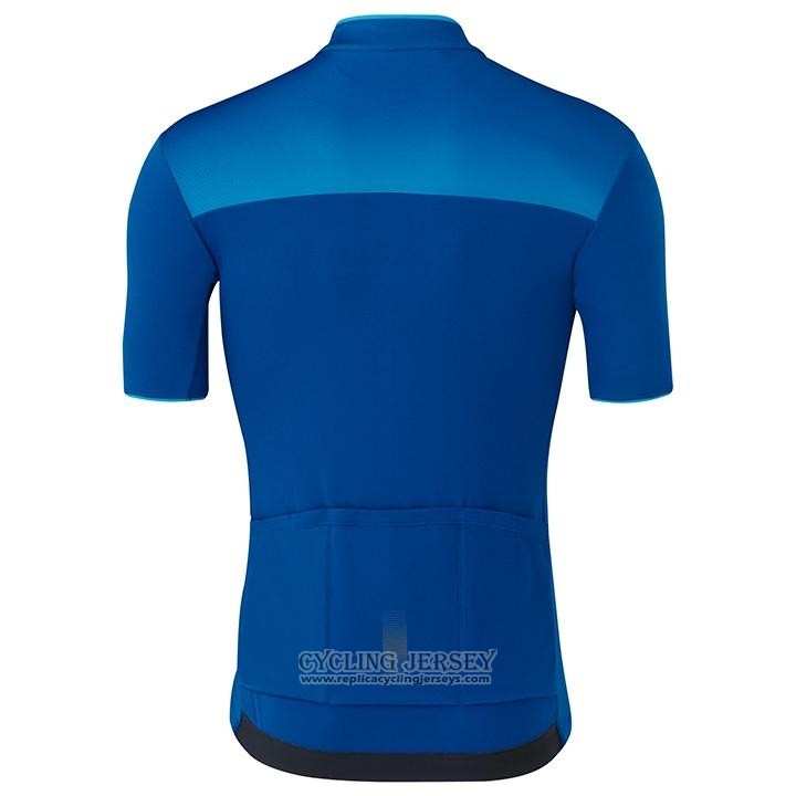2020 Cycling Jersey Shimano Blue Short Sleeve And Bib Short