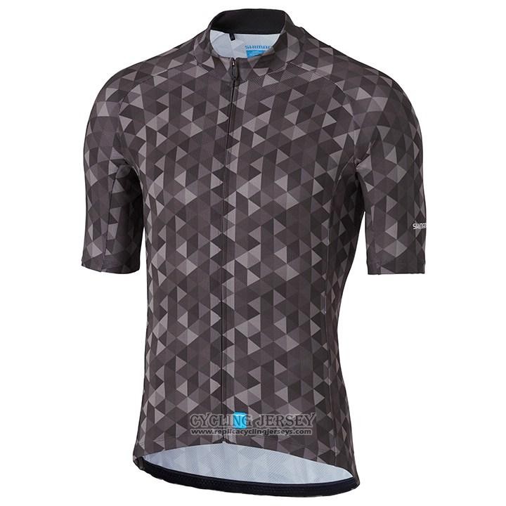 2020 Cycling Jersey Shimano Marron Short Sleeve And Bib Short