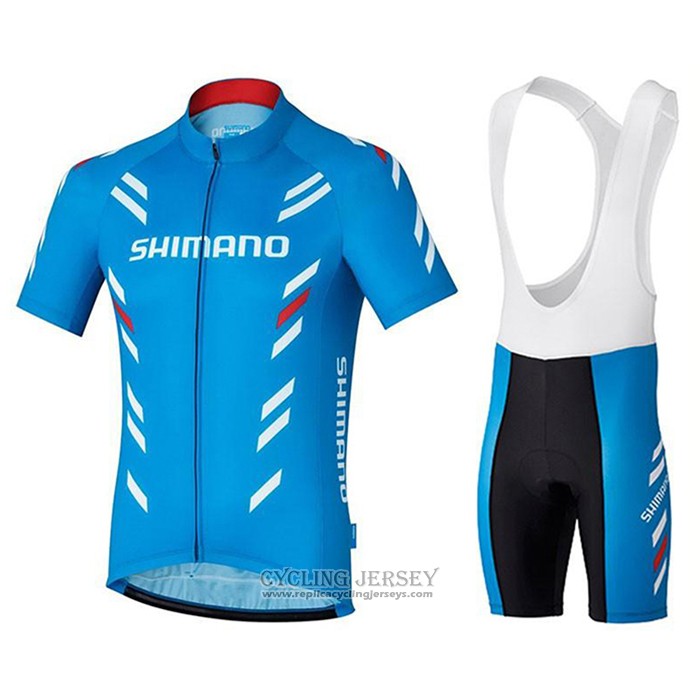 2021 Cycling Jersey Shimano Red Short Sleeve And Bib Short