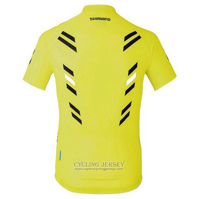 2021 Cycling Jersey Shimano White Short Sleeve And Bib Short