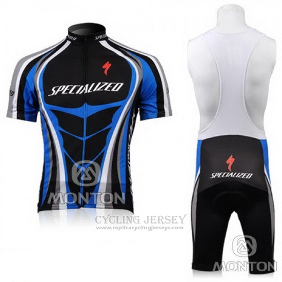 2010 Cycling Jersey Specialized Blue Short Sleeve and Bib Short