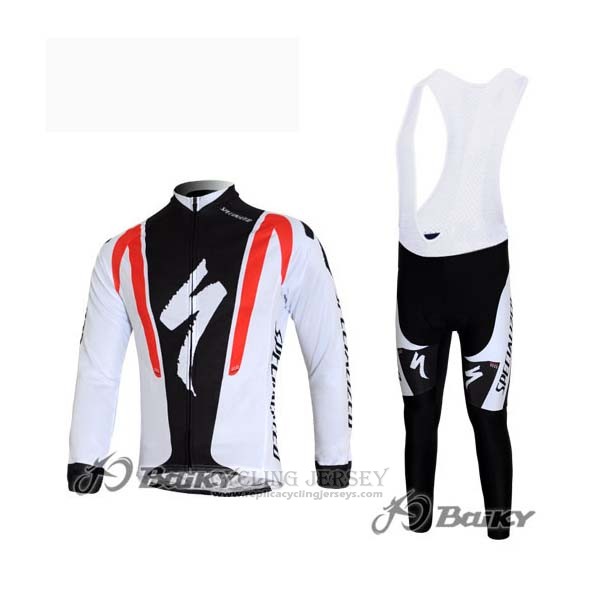 2012 Cycling Jersey Specialized Long Sleeve Black and Red