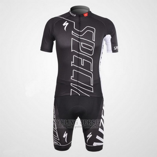 2012 Cycling Jersey Specialized White and Black Short Sleeve and Bib Short