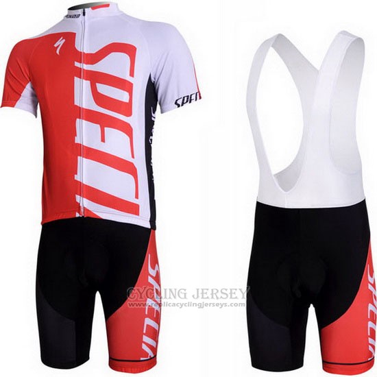 2012 Cycling Jersey Specialized White and Red Short Sleeve and Bib Short