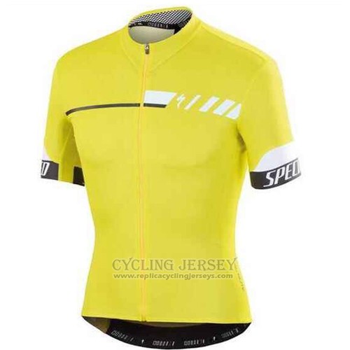2015 Cycling Jersey Specialized Bright Yellow Short Sleeve and Bib Short