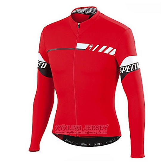 2015 Cycling Jersey Specialized Deep Red Long Sleeve and Bib Tight