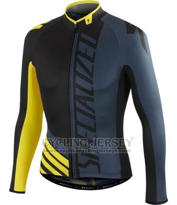 2016 Cycling Jersey Specialized Black Long Sleeve and Bib Tight