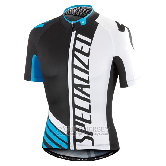2016 Cycling Jersey Specialized Black and Blue Short Sleeve and Bib Short