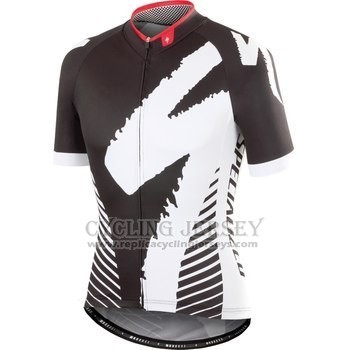 2016 Cycling Jersey Specialized Black and Gray Short Sleeve and Bib Short