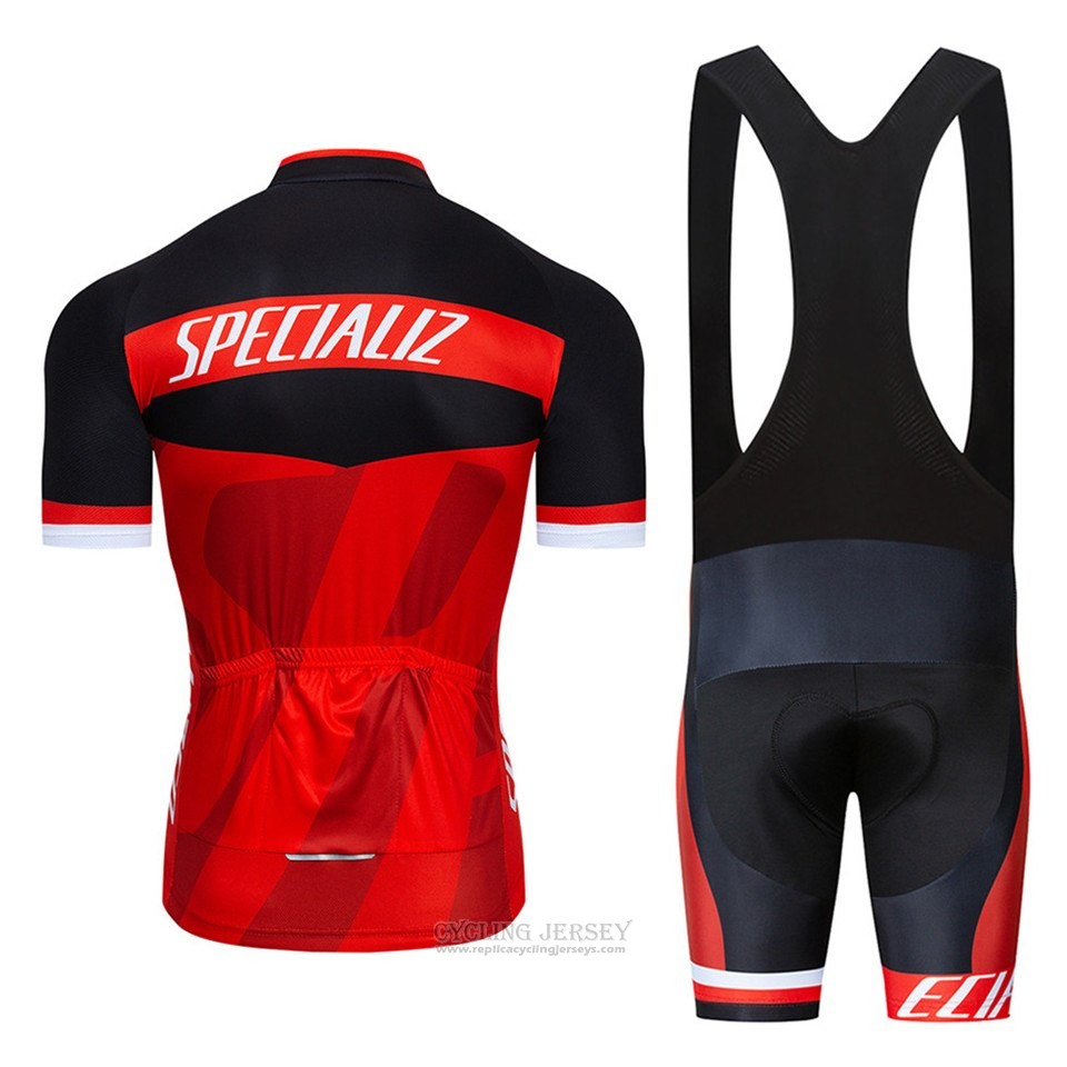 2016 Cycling Jersey Specialized Black and Red Short Sleeve and Bib Short