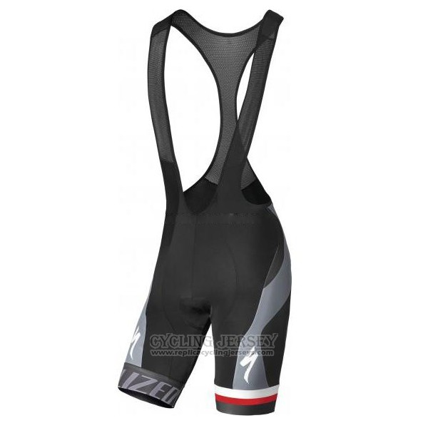 2016 Cycling Jersey Specialized Dark Red and Black Short Sleeve and Bib Short