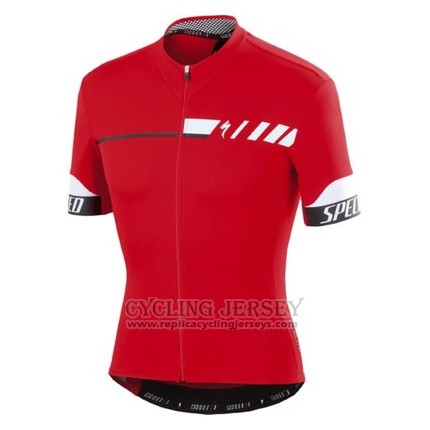 2016 Cycling Jersey Specialized Deep Red Short Sleeve and Bib Short