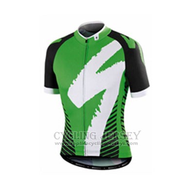 2016 Cycling Jersey Specialized Green Short Sleeve and Bib Short