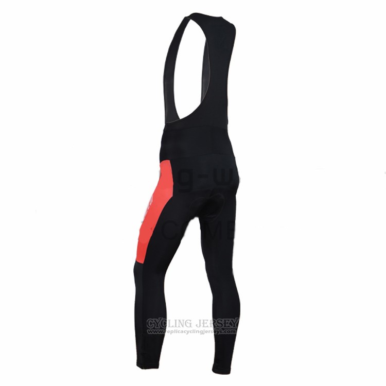 2016 Cycling Jersey Specialized Orange and Black Long Sleeve and Bib Tight
