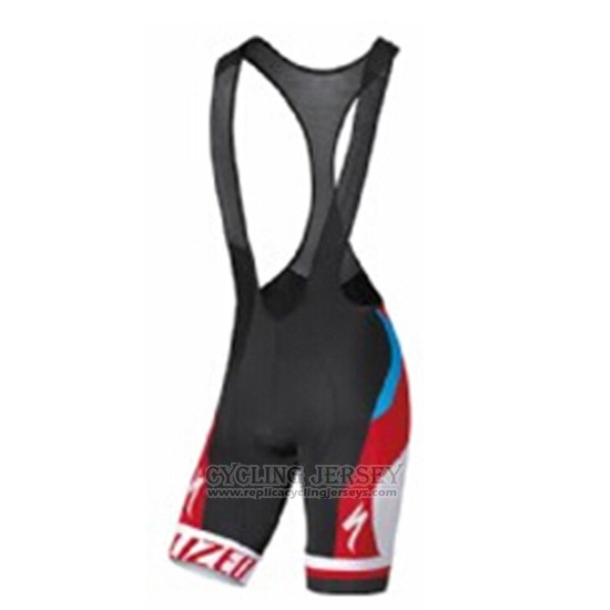 2016 Cycling Jersey Specialized Sky Blue and Red Short Sleeve and Bib Short