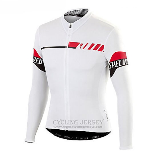 2016 Cycling Jersey Specialized White Long Sleeve and Bib Tight