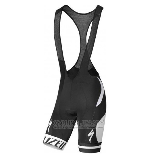 2016 Cycling Jersey Specialized White and Gray Short Sleeve and Bib Short
