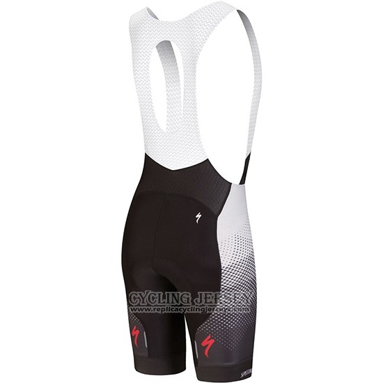 2018 Cycling Jersey Specialized Black Gray Pink Short Sleeve And Bib Short