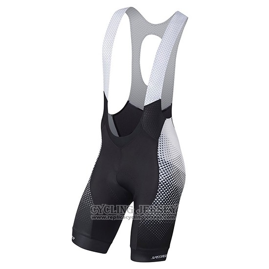 2018 Cycling Jersey Specialized Black Gray Yellow Short Sleeve And Bib Short