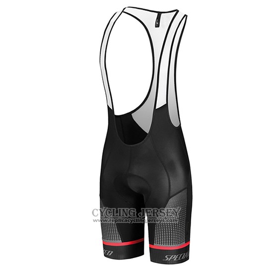 2018 Cycling Jersey Specialized Black Grayn Red Short Sleeve And Bib Short