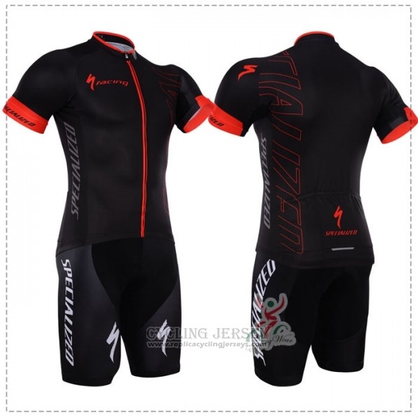 2018 Cycling Jersey Specialized Black Red Short Sleeve Salopette