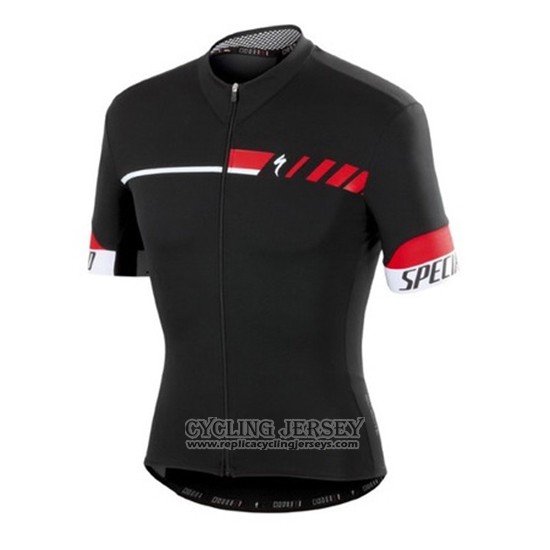 2018 Cycling Jersey Specialized Black Red White Short Sleeve And Bib Short