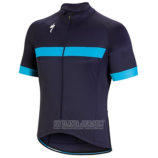 2018 Cycling Jersey Specialized Blue Short Sleeve And Bib Short