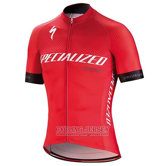 2018 Cycling Jersey Specialized Red White Black Short Sleeve And Bib Short