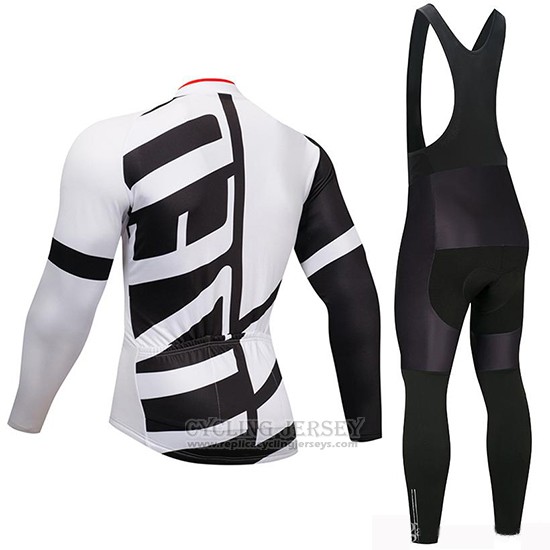 2019 Cycling Jersey Specialized Black White Long Sleeve and Bib Tight