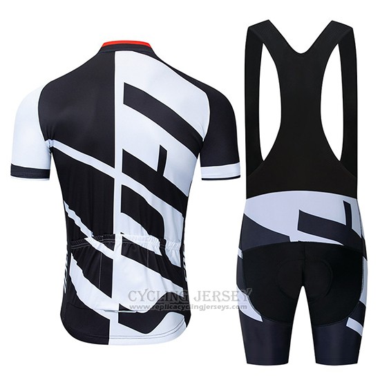 2019 Cycling Jersey Specialized White Black Short Sleeve and Bib Short